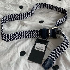 Navy & White Acer Belt by Five Four